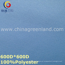 Tela de poliéster de poliéster de revestimento simples de PVC para saco de têxteis (GLLML305)
